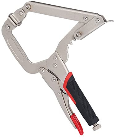 Pinza di bloccaggio con morsetto a C, apertura ampia regolabile a 4 marce, pinza di bloccaggio Strumento multifunzione per la lavorazione del legno per afferrare oggetti ingombranti o di forma strana