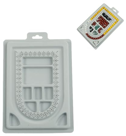 TUKNN Design Platte für Perlen, Perlenbrett für die Schmuckherstellung, Bead Design Board Design Board DIY Platte, Bordüre für Perlen-Design, Bead Design Brett zum Aufreihen von Perlen