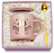 40 Geburtstag Frauen, Geschenk 40 Geburtstag Frau, 400ml Becher mit Golddruck, Lustige Geschenke für 40. Geburtstag Frauen, Marmorierte Keramik Kaffeetasse, mit Deckel, Löffel, Grußkarte, Geschenkbox