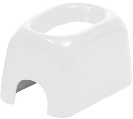 perfk Reptilienversteck Reptilienbox Versteck Reptilienhöhle Unterschlupf Hütte für Echsen Geckos Chamäleons Bartagamen, Klein Weiß