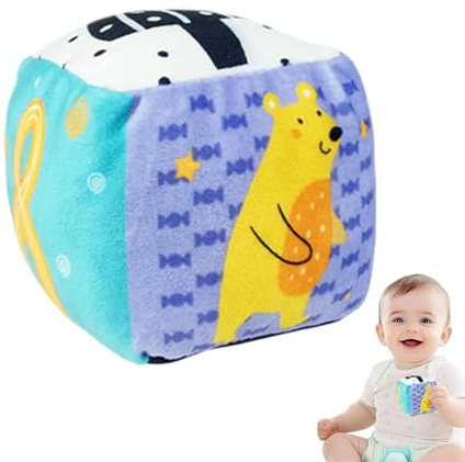 Pelota para Bebé,Pelota Sonajero Bebé | Pelota de tela para agarrar a mano para niños pequeños - Bola de sonajero para niños pequeños, bolas de etiquetas coloridas para niños, bola sensorial de textur