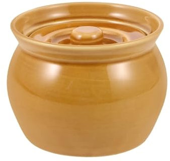 Casseruola Pentola di terracotta for cuocere a fuoco lento Vaso for zuppa con coperchio Piccola ciotola in ceramica for stufato Copri stoviglie Ceramica Cucina Casseruola da cucina Per Brasare, Stufar