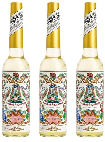 Agua de Florida 270 ml - Agua de Colonia - Murray & Lanman - Echo en Perú - Fragancia Clásica y Refrescante con Notas Cítricas y Florales - Pack Laborawi (3 x 270ml)