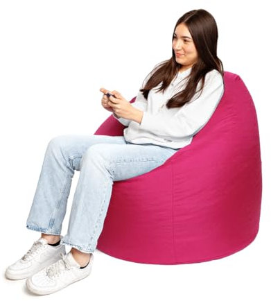 PATCH HOME Patchhome Sitzsack Tropfenform - Rosa für In & Outdoor XXL 420 Liter - mit Styropor Füllung in 25 versch. Farben und 3 Größen