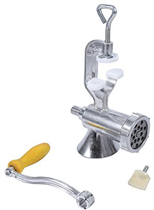 Hachoir à Viande Manuel, Machine Remplissage Saucisses en Aluminium Bœuf Broyeur Multifonction Domestique Lavement Garnissage Saucisse Outil de Maison Cuisine pour Porc Poulet Poisson Légumes