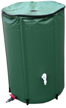 Colcolo Barril de Lluvia Plegable, contenedor de recolección de Agua con Grifo, Barril de recolección de Plegable para Tierra, 50 L