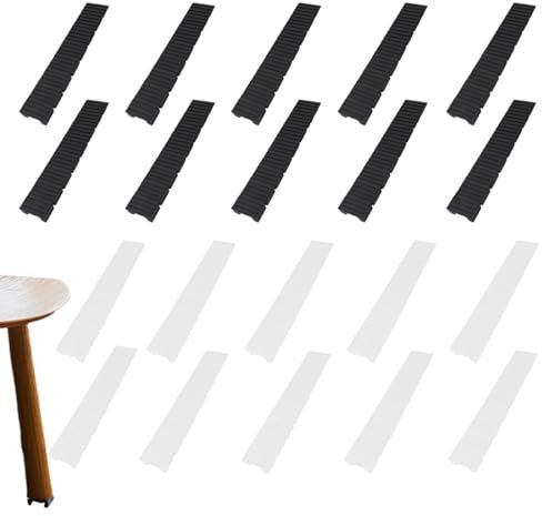 UYVPAER Juego De 20 Cuñas Para Muebles De Compensación De Plástico Con Puntos De Rotura Integrados,Calces De Plástico Para Nivelar, Niveladores Flexibles Para Muebles,Cuña De Goma Multiusos