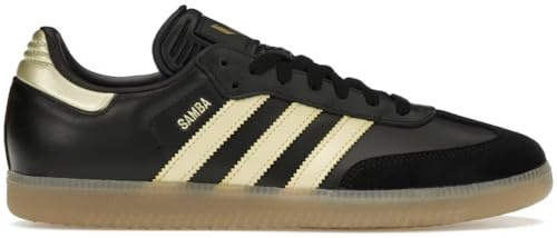 adidas Samba OG Big Kid Sneakers, Black Gold, 3.5 UK