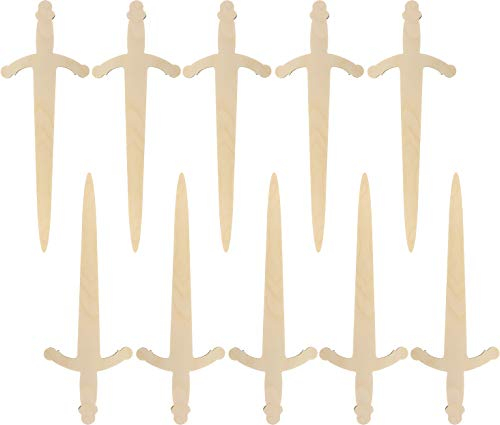 Herr Bo & Co 10x Ritterschwert 3mm Birkensperrholz, Natur