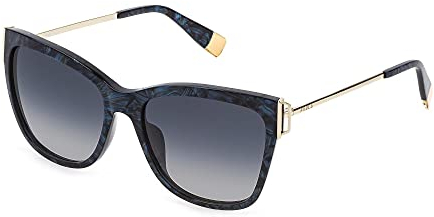 Furla Sonnenbrille SFU462 02G2 Damenfarbe Blau Blau Glasgröße 55 mm