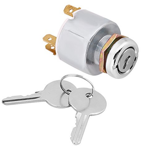 Interruptor de encendido de 12V con 2 llaves Llave de encendido a prueba de agua Interruptor de arranque Llave de encendido Universal para automóviles Motocicletas Barcos Lucas SPB501