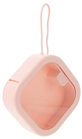 Cabilock Portable Jewelry Case Compact Hair Clamp Flower Storage Box with Transparent Lid Earring Holder Organizer for Stud Earrings and Hairpins 3.78X3.78X1.22 Inches