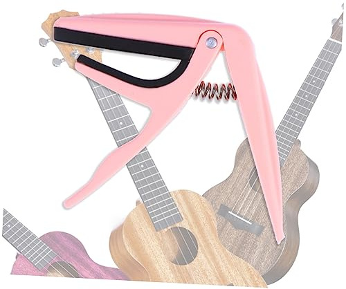 Garneck Capotasto Per Ukulele in Lega Di Zinco Clip Su Accordatore Facile Da Usare Adatto Per Ukulele Acustico Protezione Delle Corde e Tastiera