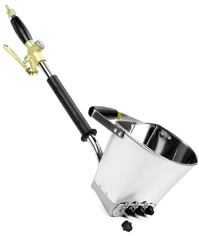 QWORK® Pulverizador de mortero de cemento con 4 boquillas metálicas, capacidad 3,5L, pulveriza 50 ml por segundo