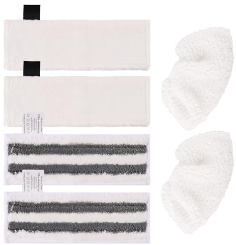 Bodentücher Dampfreiniger Boden Zubehör für Karcher SC1 SC2 SC4 SC5 Ersatzteile Bodentuch Bodenwischer Bezug Starke Wasseraufnahme Dekontamination 6 Stück