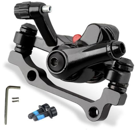 GUOFANG Bicycle Disc Mechanical Brake Calipers Universal front and rear disc brakes Wear-resistant disc brakes Suitable for most standard mountain bikes Road bikes (Black -Rear)