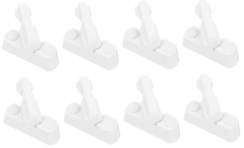 HOMSFOU 8 juegos Cerraduras de Seguridad T para Ventanas y Puertas Bloqueo Adicional de Seguridad Prácticas y Protección para Hogar