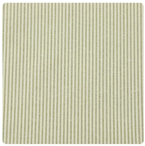 AMateschitz Tessuto di cotone a righe tessuto al metro, per vestiti, per lavori di cucito, per cuscini, tende, verde, 200 x 145 cm