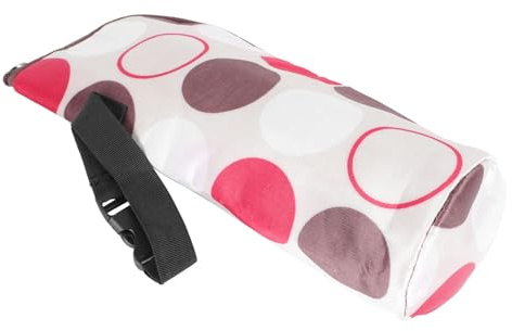 HOOTNEE Borsa Termica Porta Biberon Beige Manico, Isolamento in Alluminio e Pp, Adatta per Passeggino e Borsa per Pannolini, Piccola e Portatile