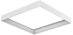TRAXON LUXPOINT® Marco Superficie Panel LED 60x60 cm Blanco Aluminio – Kit Montaje Techo Panel LED (Panel NO Incluido) (Superficie 60x60 cm)