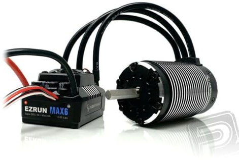 Hobbywing COMBO EZRUN MAX6 ESC 5687-1100KV MOTOR (BLACK) 8mm