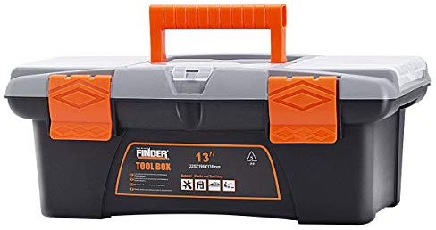 FINDER QX194123 Boîte À Outils 13-Inch Boîte à outils de stockage pour les consommateurs