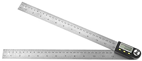winkelmesser digital Goniometro Righello 360 Goniometro Grado 0-300mm Goniometro elettronico in acciaio inossidabile Goniometro digitale Angolo Finder Mitra Righello