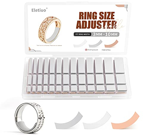 Ajusteur de taille de bague - Réducteur invisible - Réducteur pour bagues larges - 3 couleurs - 6 feuilles/234 pièces