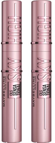 2x Maybelline New York Sky High Volumising and Lengthening Mascara Black Colour Geeignet für empfindliche Augen