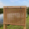XiuXiu Bambusrollo Bambus Rollos Raffrollos Rollo aus Bambus aussenbereich sichtschutz Sonnenschutz Jalousie für Fenster und Türen,Goldbraun,B81 x H160 cm