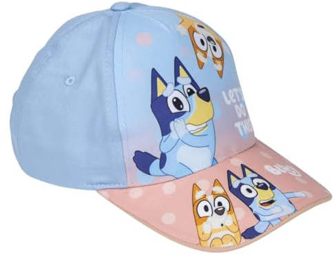 CERDÁ LIFE'S LITTLE MOMENTS Jungen Kindermütze mit Visier von Bluey, Blau und Orange Cap, One Size