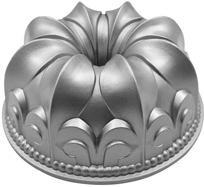 QYQRQF Aluminum Cake Pan, Non-Stick Cake Mold Charlotte Easy to Clean Cake Baking Mold for Birthday Christmas Wedding Events (Style 1)
