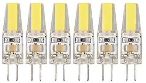 Led G4 6 St 6W 500Lm G4 Glödlampa Led Cob Gelrgy Sparlampa Glödlampa För Taklampa Vägglampa Bordslampa Gel G4 Led 3W Glödlampa (Kall vit)