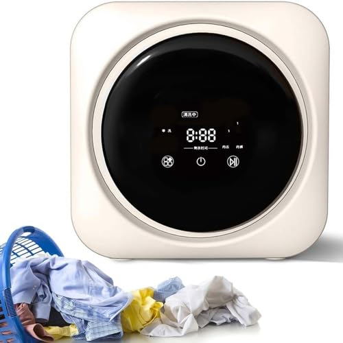 ylpddmm Mini Machine à Laver Automatique 3,5L,Lavage Et Séchage Intelligents à Rouleaux,Machine à Laver Murale/De Bureau Intégrée,laveuse électrique compacte Murale, Mini sécheuse