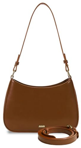 HXSZHOI Handtasche Damen Klein, Hobo Bag damen, Y2k Tasche, Shoulder Bag for Women, PU Leder Schultertasche Damen Klein Handtaschen mit Zwei Schultergurte für Frauen Dating Party Einkaufe (braun)