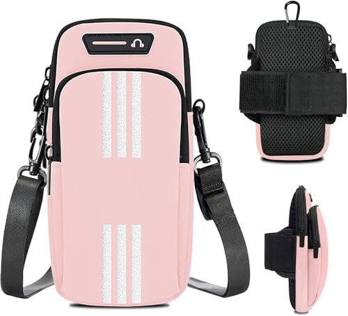 Bolsa el Brazo Deportivo, Bolsa el Brazo Deportivo Universal, Brazo Correr Fitness, Bolsillo para el Brazo para teléfono móvil, Brazalete Movil Running Ajustable, Universal Impermeable Móvil Bolsa