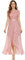Aupuls Cocktail Dress Ladies Lace Chiffon Dresses for Women UK Elegant Wedding Guest Long Dresses for Women Blush Pink Dresses for Women UK AUP7050 Blush L