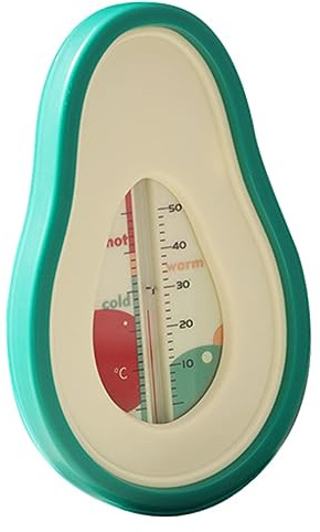 minkissy Termómetro Bañera Diseño Aguacate Flotante Medición Rápida y Precisa para Baño Infantil Seguro sin Gases Nocivos Divertido y Práctico
