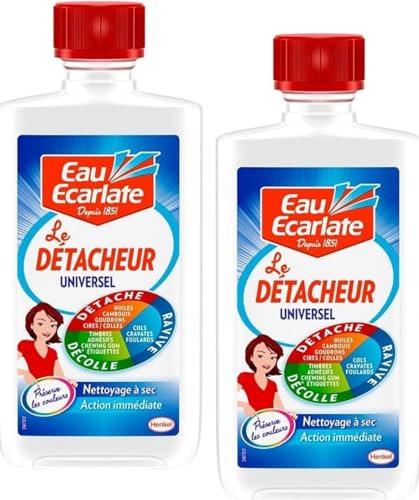 EAU ÉCARLATE - Detacheur Universel 250Ml - Lot De 2 - Vendu Par Lot