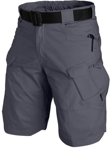 LKRSEEF Pantaloncini Uomo Bermuda Uomo Estivi Pantaloncini Cargo Pantaloni Corti da Lavoro Shorts Sportivi Palestra Leggeri con Tasche Laterali Taglie Forti Grigio M