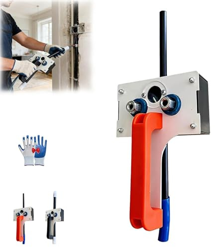 Tire-Fil Efficace Pour Le Tirage De Câbles, Aiguille De Tirage Pour Le Câblage Sous Conduit Outil De Guidage Pour Câbles Jusqu'à 0,3 Pouce 7,6 Mm Enfile-Fil Professionnel Pour Installations(Red)