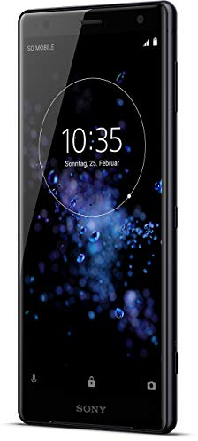 Sony Xperia XZ2 Smartphone (14,5 cm (5,7 Zoll) IPS Full HD+ Display, 64 GB interner Speicher und 4 GB RAM, Dual-SIM, IP68, Android 8.0) Liquid Black - Deutsche Version