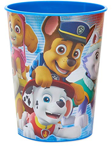 American Greetings Patriotic Paw Patrol Party Supplies, Plastic Stadium Cups (8-Count)