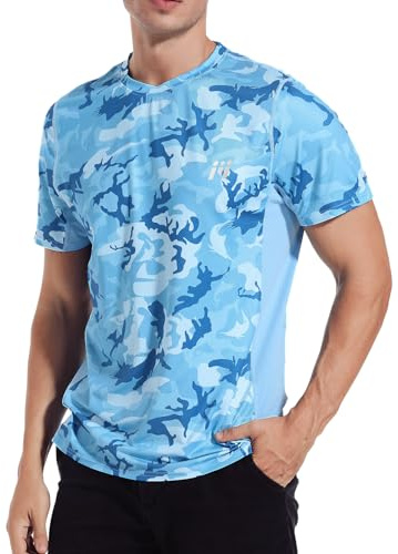 MEETWEE Men’s Rash Guard, Rash Vest UPF 50+ Short Sleeve UV Sun Protection Top T Shirt for Running Surfing Swimming