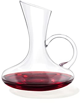 Wilmax Carafe à décanter le vin rouge - 1200 ml - Carafe à vin en verre - Carafe à décanter - Carafe à vin - Carafe à décanter - Carafe à vin - Carafe en verre - Verres à vin blanc -