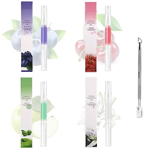 Nagelpflegestift,Nagelhaut-Öl-Stifte,Nagel Ernährung Öl Stift,Nagelöl Nagelhaut,Nagelöl Stift,Nail Care Pen,Nagelpflegestift Öl,Nagelpflege Nagellack Stift,Nail Art Nagelhaut Öl Behandlung,4 Stück