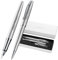 Pelikan Jazz® Noble Elegance Kugelschreiber und Füllhalter mit Gravur Geschenk - einzigartige Stifte mit Namen - personalisierte Geschenke - Füllfederhalter personalisiert K/P36 (Silber)