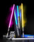 Viglaschill Dueling Light Saber FX Lightsaber 2 Pack Rechargeable 24 Colors 6 Modes Sounds 2-in-1 Detachable Light Saber Toy for Kids and Adults Christmas Halloween Present