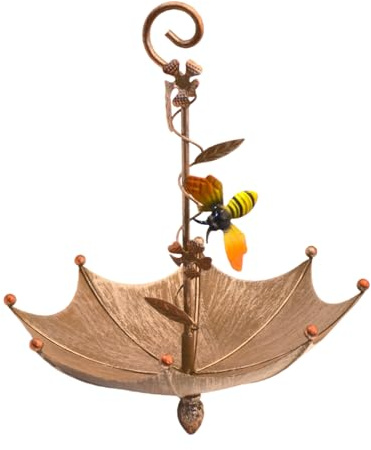 para pájaros de balcón - Estación de Comida para colibríes Suspendable | Decorativo antiderrame en Forma de Paraguas para jardín, balcón terraza Patio Patio