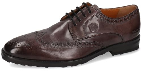 Melvin & Hamilton Zapatos Derby Flynn 4 para Hombre, Berenjena, 46 EU